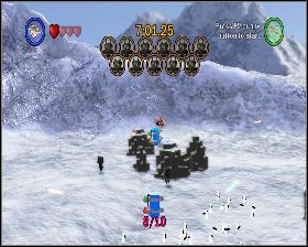 W ostatniej lokacji za klockami z lewej - Chapter 1 - Hoth Battle - Challenges - Episode 5 - LEGO Star Wars: The Complete Saga - poradnik do gry