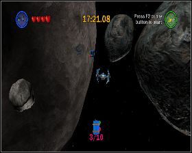 W drugiej lokacji z prawej strony, przed asteroidą, którą musisz wysadzić w powietrze - Chapter 3 - Falcon Flight - Challenges - Episode 5 - LEGO Star Wars: The Complete Saga - poradnik do gry