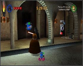 W ostatnim korytarzu, we wnęce z lewej - Chapter 1 - Jabba's Palace - Challenges - Episode 6 - LEGO Star Wars: The Complete Saga - poradnik do gry