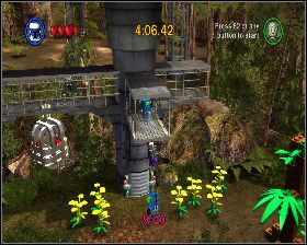 Po zniszczeniu wszystkich barier skieruj się w stronę bazy - Chapter 3 - Speeder Showdown - Challenges - Episode 6 - LEGO Star Wars: The Complete Saga - poradnik do gry