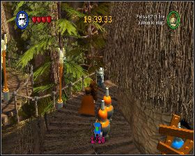 Drugi jest ukryty za pierwszą chatką, na platformie z prawej - Chapter 4 - The Battle of Endor - Challenges - Episode 6 - LEGO Star Wars: The Complete Saga - poradnik do gry