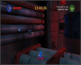 Z lewej strony przed kolejną barierą - Chapter 6 - Into the Death Star - Challenges - Episode 6 - LEGO Star Wars: The Complete Saga - poradnik do gry