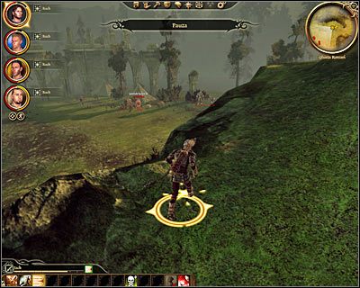 Musisz teraz udać się do ruin zlokalizowanych w zachodniej części głuszy (M22, 2) - Dragon Age Początek: Ostatnia wola i testament (Głusza Korcari) - Dragon Age: Początek - poradnik do gry
