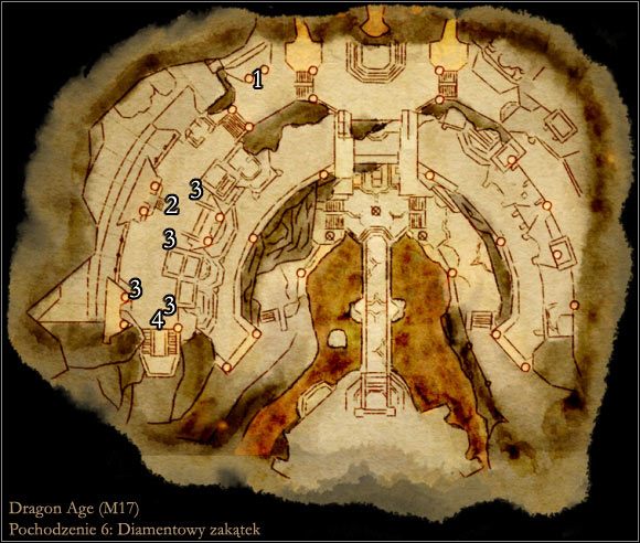 1 - Mapa M17 Diamentowy zakątek | Mapy | Dragon Age Początek - Dragon Age: Początek - poradnik do gry