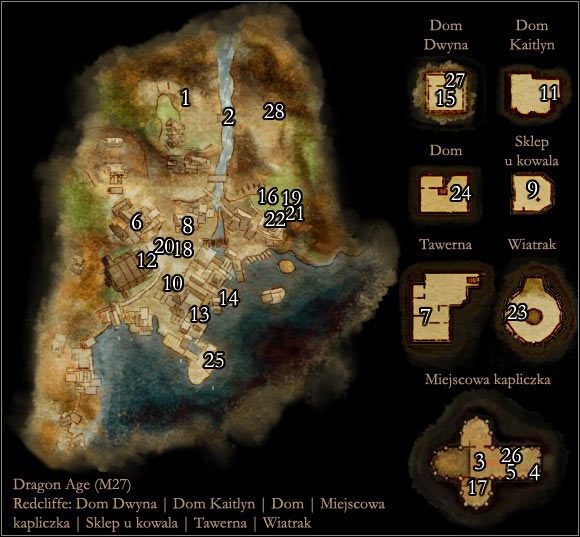1 - Mapa M27 Redcliffe | Mapy | Dragon Age Początek - Dragon Age: Początek - poradnik do gry