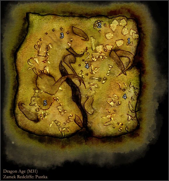 1 - Mapa M31 Zamek Redcliffe - Pustka | Mapy | Dragon Age Początek - Dragon Age: Początek - poradnik do gry