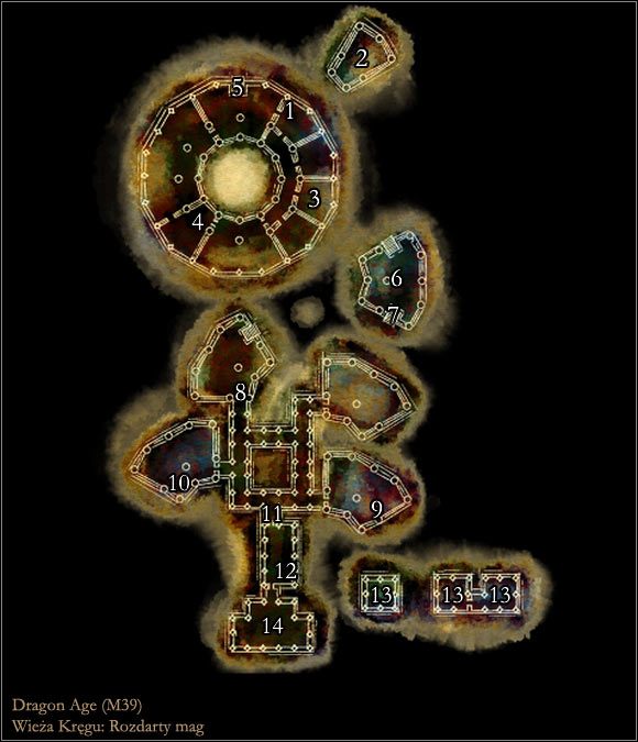 1 - Mapa M39 Rozdarty mag | Mapy | Dragon Age Początek - Dragon Age: Początek - poradnik do gry