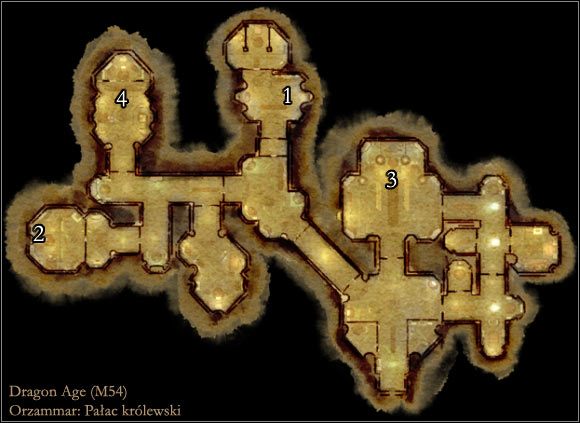 1 - Mapa M54 Pałac królewski | Mapy | Dragon Age Początek - Dragon Age: Początek - poradnik do gry