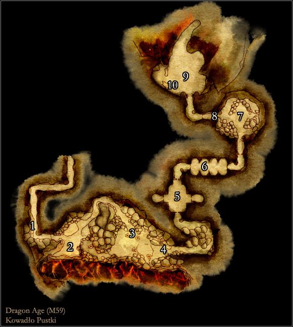 1 - Mapa M59 Kowadło Pustki | Mapy | Dragon Age Początek - Dragon Age: Początek - poradnik do gry