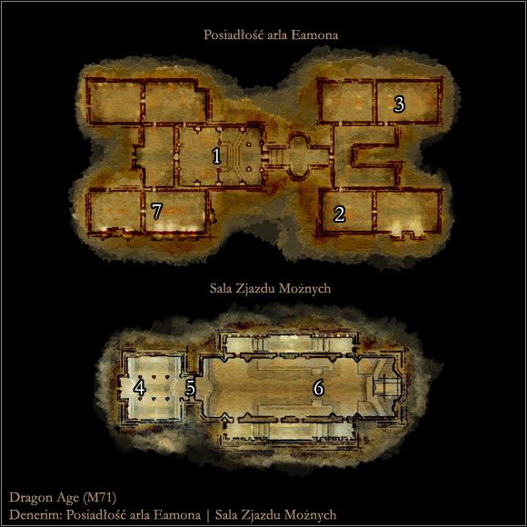 1 - Mapa M71 Posiadłość arla Eamona | Mapy | Dragon Age Początek - Dragon Age: Początek - poradnik do gry