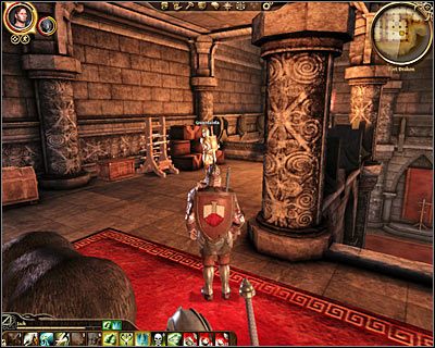 Z listy lokacji wybierz teraz zbrojownię dla oficerów - Dragon Age Początek: W niewoli! (Denerim) - Dragon Age: Początek - poradnik do gry