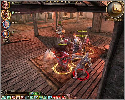 Po znalezieniu się w [Denerim - Elfie obcowisko - Tevinterskie hospicjum ] (M68, 5) należy rozprawić się z niewielką grupką wartowników - Dragon Age Początek: Wzburzenie w obcowisku (Denerim) - Dragon Age: Początek - poradnik do gry