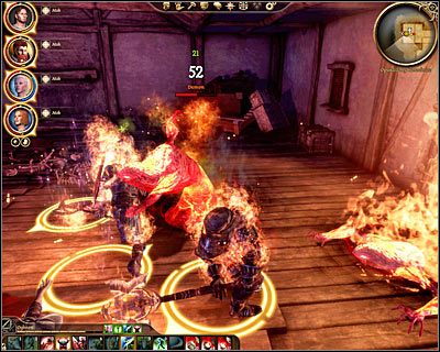 Po dotarciu do ostatniego pomieszczenia (M67, 7) do pokonania będzie standardowy mini-boss , lecz to jedynie wstęp - Dragon Age Początek: Czyhający w mroku (Denerim) - Dragon Age: Początek - poradnik do gry