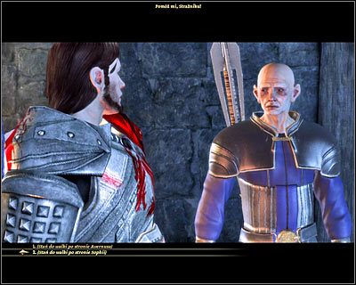 Jeżeli do tej pory Sophia i Avernus nie zginęli to będziesz świadkiem konfrontacji pomiędzy tymi postaciami (DLC2, 12) i poprzez wybór jednej z dwóch opcji dialogowych zostaniesz zmuszony do wybrania swojego sprzymierzeńca - Szczyt wojownika (3) | DLC - Twierdza Strażnika | Dragon Age Początek - Dragon Age: Początek - poradnik do gry