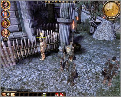 Powróć do [Ostagar ] i udaj się do [Ostagar - Budy dla psów ] (M21, 5) - Dragon Age Początek: Ogar mabari I, II (Ostagar) - Dragon Age: Początek - poradnik do gry