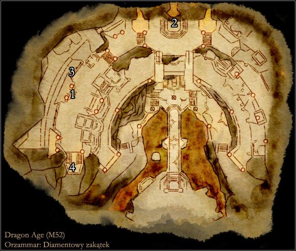1 - Mapa M52 Diamentowy zakątek | Mapy | Dragon Age Początek - Dragon Age: Początek - poradnik do gry