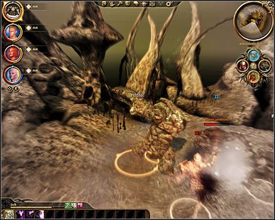 Nie sugeruj się paskiem zdrowia demona , bo za każdym razem gdy go wyczerpiesz bestia odrodzi się w nieco innej postaci - Dragon Age Początek: Zagubiony w snach (4) - Dragon Age: Początek - poradnik do gry