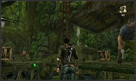Teraz Twoim zadaniem będzie uzbrojenie czterech ładunków, dwa pierwsze znajdują się koło pierwszej altany - Rozdział 3 Borneo | Opis przejścia Uncharted 2 Among Thieves - Uncharted 2: Among Thieves - poradnik do gry
