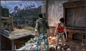 Po stanięciu na równe nogi, skieruj się do jedynych drzwi i wejdź schodami na samą górę - Rozdział 6 Ciężkie czasy (3) | Opis przejścia Uncharted 2 Among Thieves - Uncharted 2: Among Thieves - poradnik do gry