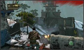 Po dotarciu do miejsca, gdzie stacjonował ostatni najemnik z wyrzutnią rakiet, podnieś jego broń i poczęstuj czołg - Rozdział 20 Kotek i mysz (2) | Opis przejścia Uncharted 2 Among Thieves - Uncharted 2: Among Thieves - poradnik do gry