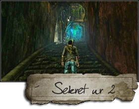 Na sekret drugi natkniesz się pokonując schody, za raz po tym jak po raz pierwszy wysadzisz żywicę, by odblokować przejście - Rozdział 25 Raj zdruzgotany | Sekrety w Uncharted 2 Among Thieves - Uncharted 2: Among Thieves - poradnik do gry