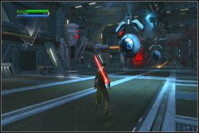Po kilku następnych walkach w korytarzu dojdziesz do windy - Misja 01 - TIE Fighter Factory (cz.3) - Opis przejścia - Star Wars: The Force Unleashed - Ultimate Sith Edition - poradnik do gry