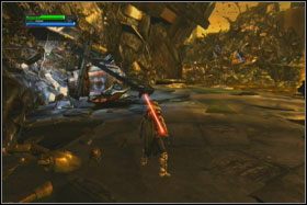 Kiedy dojdziesz do krawędzi, dalszą drogę zablokuje lawa - Misja 02 - Raxus Prime (cz.1) - Opis przejścia - Star Wars: The Force Unleashed - Ultimate Sith Edition - poradnik do gry