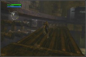 Powinieneś znaleźć się na poziomie, z którego można przejść do dalszej części poziomu, zwróć jednak uwagę, że na prawo od wyjścia, nieco powyżej, znajduje się drugi holocron (Force Power Sphere) - Misja 02 - Raxus Prime (cz.1) - Opis przejścia - Star Wars: The Force Unleashed - Ultimate Sith Edition - poradnik do gry