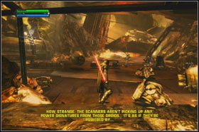 Teraz możesz w końcu dostać się do wnętrza statku - Misja 02 - Raxus Prime (cz.2) - Opis przejścia - Star Wars: The Force Unleashed - Ultimate Sith Edition - poradnik do gry