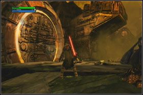 Tuż przed końcem klifu znajdziesz holocron - Misja 02 - Raxus Prime (cz.2) - Opis przejścia - Star Wars: The Force Unleashed - Ultimate Sith Edition - poradnik do gry