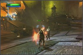 Twoim zadaniem jest wyłączenie generatora osłony, która blokuje dalszą drogę - Misja 02 - Raxus Prime (cz.2) - Opis przejścia - Star Wars: The Force Unleashed - Ultimate Sith Edition - poradnik do gry