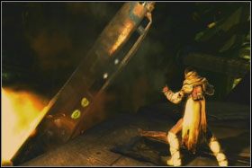 Po wygranej walce wskocz na stertę złomu po prawej i zabierz holocron - Misja 02 - Raxus Prime (cz.3) - Opis przejścia - Star Wars: The Force Unleashed - Ultimate Sith Edition - poradnik do gry