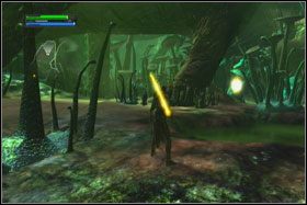 Po wyjściu z jaskini znajdziesz się na otwartym terenie - Misja 03 - Felucia (cz.1) - Opis przejścia - Star Wars: The Force Unleashed - Ultimate Sith Edition - poradnik do gry