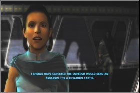 Zabierz znajdujący się w sali z trofeami holocron i zbliż się do połyskujących drzwi - Misja 06 - Imperial Kashyyyk (cz.2) - Opis przejścia - Star Wars: The Force Unleashed - Ultimate Sith Edition - poradnik do gry