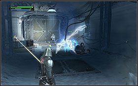 Użyj na drzwiach pchnięcia Mocą i pokonaj kolejnych przeciwników znajdujących się w korytarzu - Hoth (cz.2) - Dodatki - Star Wars: The Force Unleashed - Ultimate Sith Edition - poradnik do gry