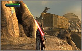 Wytyczne Imperatora są jasne: Twoim zadaniem jest przechwycenie dwóch droidów posiadających skradzione plany nowej stacji bojowej Imperium - Gwiazdy Śmierci - Tatooine (cz.1) - Dodatki - Star Wars: The Force Unleashed - Ultimate Sith Edition - poradnik do gry