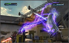 Kolejna walka będzie miała miejsce już na lądowisku Sokoło Millenium w Mos Eisley - Tatooine (cz.2) - Dodatki - Star Wars: The Force Unleashed - Ultimate Sith Edition - poradnik do gry