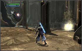 W głównym holu świątyni, w jego przeciwległych rogach znajdziesz dwa pierwsze holocrony - Jedi Temple (cz.1) - Dodatki - Star Wars: The Force Unleashed - Ultimate Sith Edition - poradnik do gry