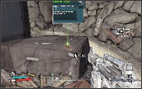 Aby odstać się do ostatniego elementu karabinu [4] musisz przejść przez mały domek (lewy obrazek) na skraju urwiska z prawej - Scavenger Sniper Rifle | Arid Badlands | Solucja Borderlands - Borderlands - poradnik do gry