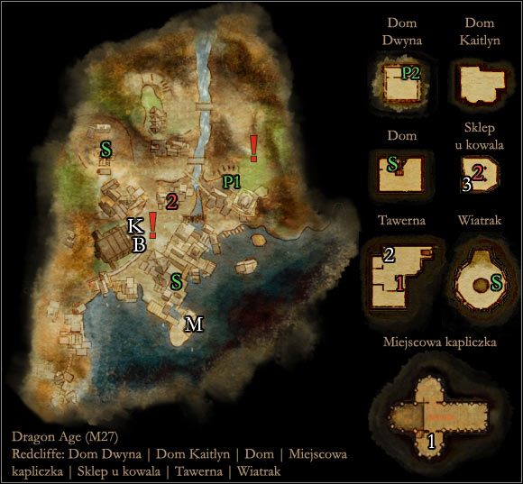 1 - Redcliffe | Mapy lokacji | Dragon Age Początek - Dragon Age: Początek - poradnik do gry