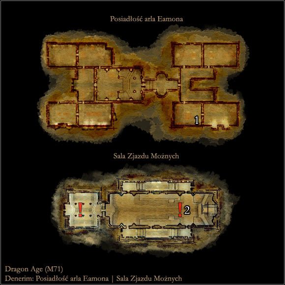 1 - Denerim (2) | Mapy lokacji | Dragon Age Początek - Dragon Age: Początek - poradnik do gry