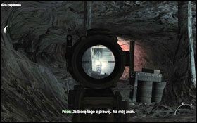 Na dole natrafisz na dwóch przeciwników , wyeliminuj ich przy pomocy noża równocześnie z Pricem - Akt III - Jak za dawnych czasów | Kampania Call of Duty Modern Warfare 2 - Call of Duty: Modern Warfare 2 - poradnik do gry