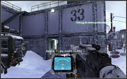 Podczas drogi do łodzi podwodnej, kiedy zbiegniesz z drogi, po lewej znajduje się budynek oznaczony numerem 33 - Akt III | Materiały wywiadowcze Call of Duty Modern Warfare 2 - Call of Duty: Modern Warfare 2 - poradnik do gry