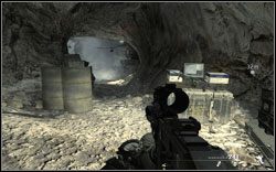 W drugiej jaskini, podczas odpierania ataków wrogów czyhających we mgle - Akt III | Materiały wywiadowcze Call of Duty Modern Warfare 2 - Call of Duty: Modern Warfare 2 - poradnik do gry