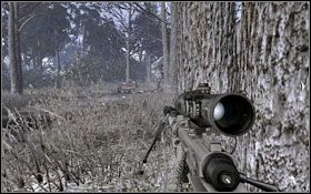 Jeden zacznie iść drogą, gdy będzie na wysokości samochodu zabij go. W domu po prawej znajdziesz dwóch kolejnych. - Charlie - Ukryty | Operacje Specjalne w Call of Duty Modern Warfare 2 - Call of Duty: Modern Warfare 2 - poradnik do gry