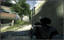 Podczas wychodzenia po schodach, przejdziesz obok budynku z drabiną - wyjdź po niej na górę - Akt I | Materiały wywiadowcze | Osiągnięcia w Call of Duty Modern Warfare 2 - Call of Duty: Modern Warfare 2 - poradnik do gry