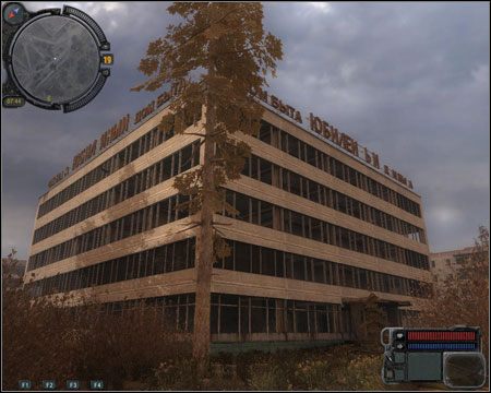 8) Szkoła - z budynkiem szkoły spotkamy się przy okazji misji 2 (Udzielenie pomocy Zulu) - Mapa Ogólna (cz.2) | Prypeć i Laboratorium X8 w Stalker Zew Prypeci - S.T.A.L.K.E.R.: Zew Prypeci - poradnik do gry
