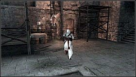 Gdy włączymy wszystkie wracamy do Lucy i idziemy za nią do góry - Przerywnik - Trening poza Animusem | Fabuła | Solucja Assassins Creed II - Assassins Creed II - poradnik do gry