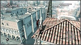 Wchodzimy za pobliską wieżę a [1] następnie udajemy się na dach następnej - Sekwencja 8 (1) | Fabuła | Solucja Assassins Creed II - Assassins Creed II - poradnik do gry