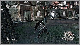 Teraz trzeba oczywiście zniknąć z oczu strażnikom - wystarczy wskoczyć do wody i przepłynąć na drugi brzeg - Sekwencja 9 (2) | Fabuła | Solucja Assassins Creed II - Assassins Creed II - poradnik do gry